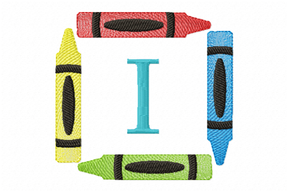 Crayons Frame Monogram Letter I: A Designer's Review