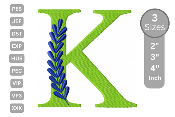 Elegant Floral Alphabet Letter-K Review for Craft Fairs
