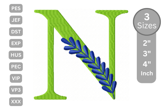 Elegant Floral Alphabet Letter-N Review