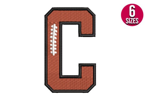 Football Font Alphabet Letter C Review