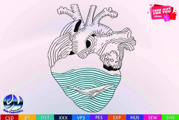 Heart Anatomy Dolphin Design,10 Formats Review