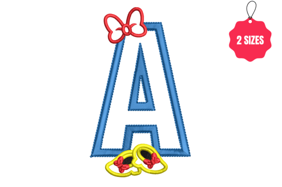 Letter a with Bow Review for Boutique Apparel