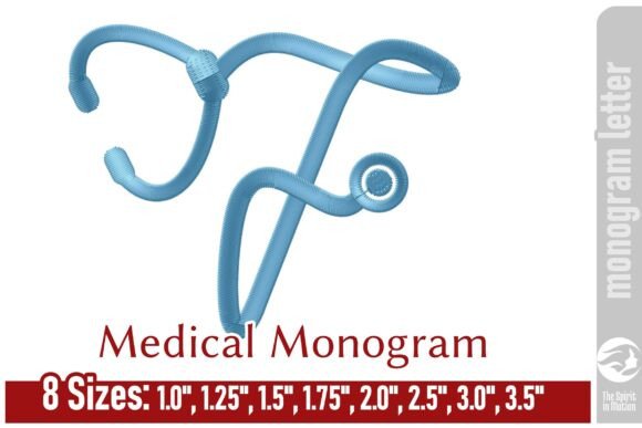 Medical Embroidery Monogram Letter - F Review