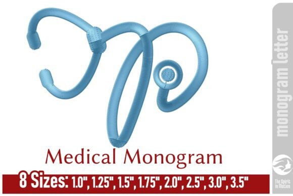 Medical Embroidery Monogram Letter - P Review