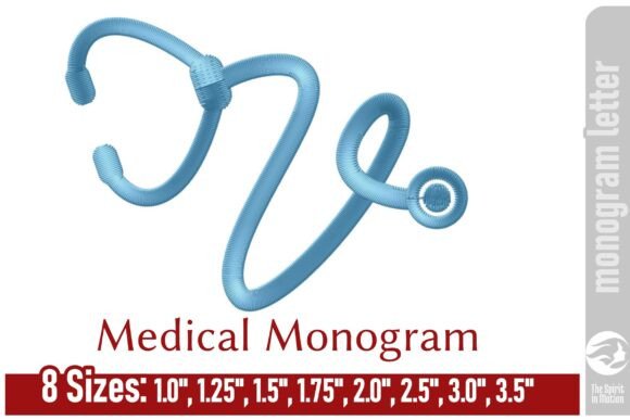 Medical Embroidery Monogram Letter - V Review