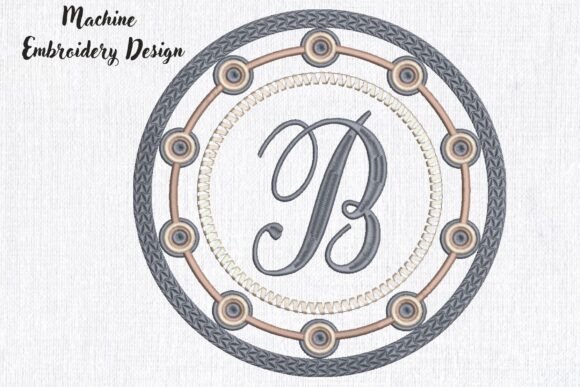 Personalized Monogram Frame Letter B