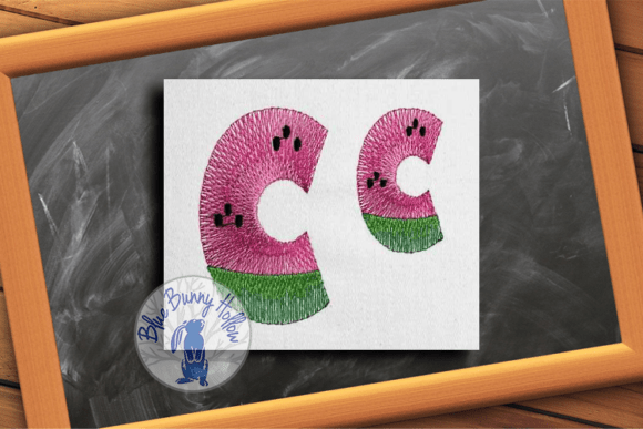 Watermelon Letter C Review for Small Business Merch