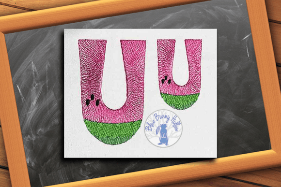 Watermelon Letter U: A Designer's Review for Small Business Merch
